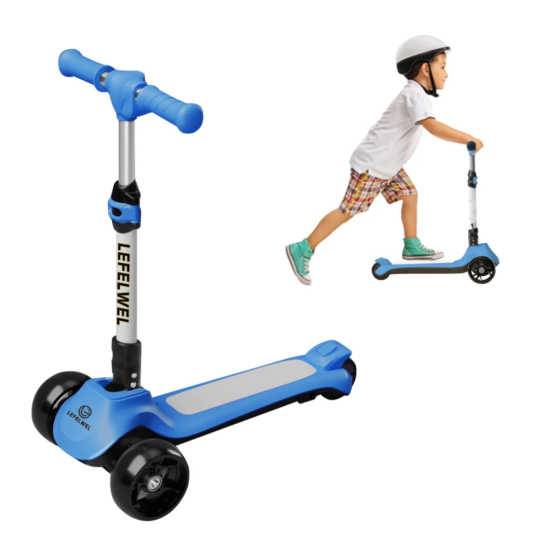 Foldable Kids Electric Scooter Easy Carry Children Outdoor Play Toy Scooter