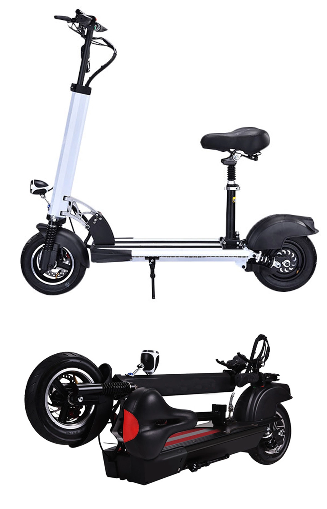 10 Inch Long Range E Scooter Electric Scooters Electric-Scooter with Seat for Adult